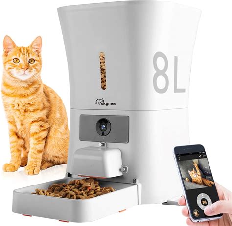 Skymee Smart Automatic Pet Feeder Food Dispenser For Cats And Dogs