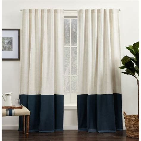 Exclusive Home Curtains Venice Color Block Light Filtering Hidden Tab