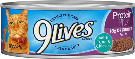 9lives Protein Plus Tuna And Chicken Wet Cat Food 55 Ounce Pack Of