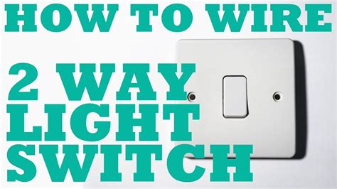 Installation of a single pole light switch, which is just a plain light switch with no extras, is quite easy. 2 (Two) Way Light Switch, how to install and wire. - YouTube