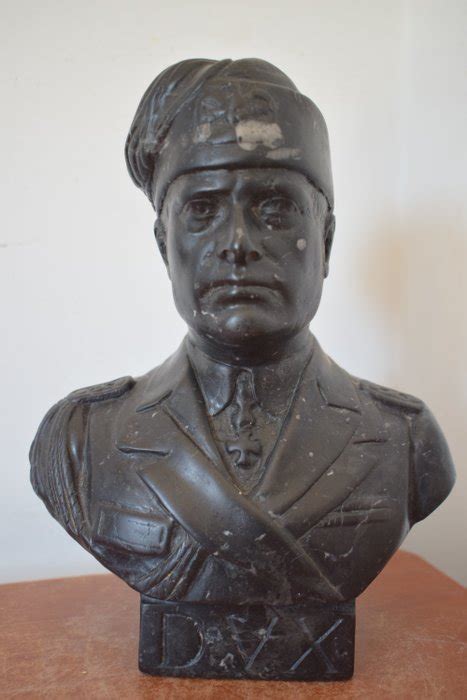Bust Of Benito Mussolini Marble First Half 20th Century Catawiki