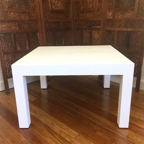 Maybe you would like to learn more about one of these? Woven Grasscloth Parsons Coffee Table | Chairish