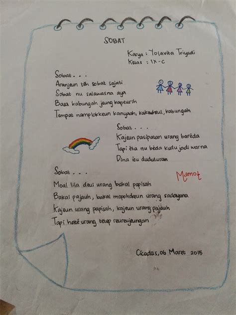 Kumpulan Puisi Bahasa Sunda Tentang Sahabat - KT Puisi