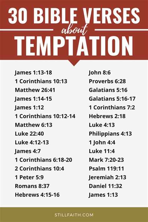 174 Bible Verses About Temptation KJV StillFaith Com