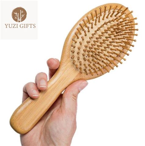 Premium Wooden Bamboo Hair Brush Hairbrush Prevent Hair Loss Etsy