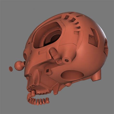 Terminator T 800 Skull Bust V2 3d Model In Sci Fi 3dexport