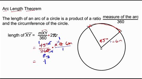 Find The Arc Length Of A Circle Slide Elements
