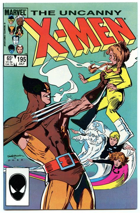 X Men 195 Jul 1985 Nm 92 Marvel Comics Covers Comic Book Covers