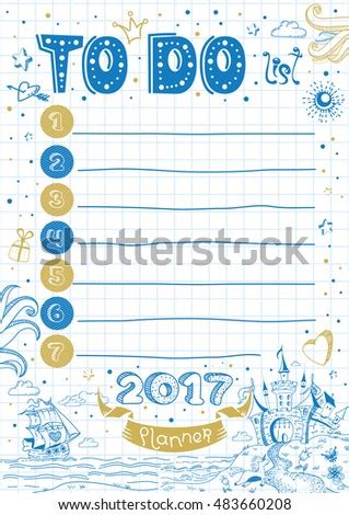 Can i later return to canada without a pr card? Stylish Inspirational Do List Card Castle Stock Vector ...