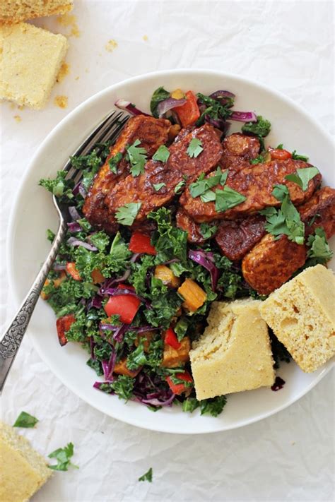 Baked Bbq Tempeh Bowls Cook Nourish Bliss