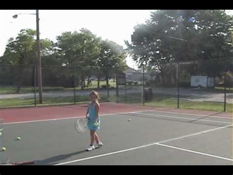 Six Year Old Tennis Prodigy Abby S Serve Youtube