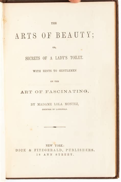 The Arts Of Beauty Or Secrets Of A Ladys Toilet With Hints To