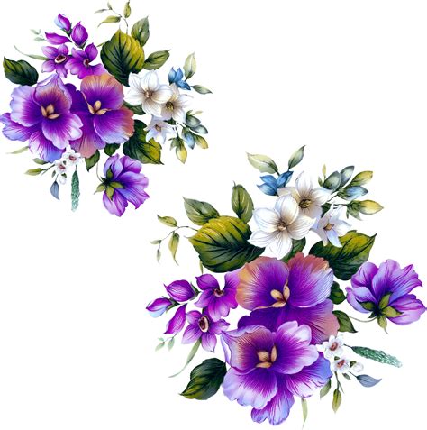 Zara Krome Lavender Purple Flowers Png Border Nature Divider Flower