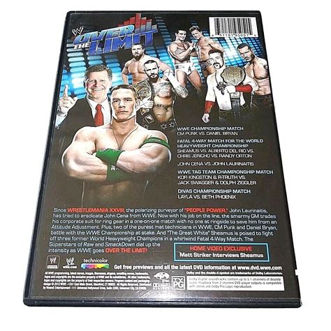 Wwe Wrestling Over The Limit 2012 Dvd Cm Punk Vs Daniel Bryan Layla Vs Phoenix 651191950515 Ebay