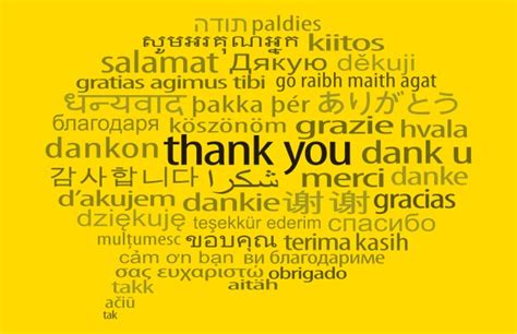 Printable Thank You Posters In Different Languages Thank You Posters