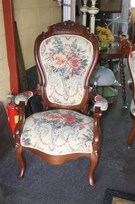 Exceptionally Upholstered Pair Of Victorian Parlor Chairs For Sale