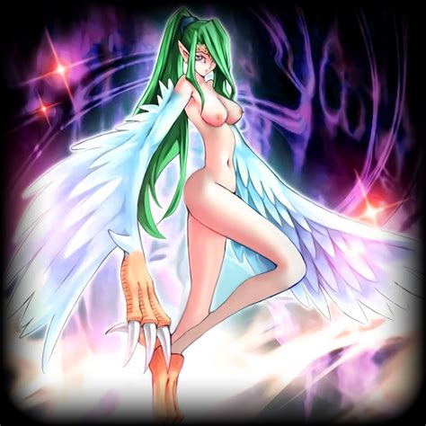 Harpie Queen Yu Gi Oh Green Hair Nude Wings Image View