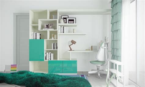 Modern Study Table With A Bookshelf Design Makes A Modern Design Study
