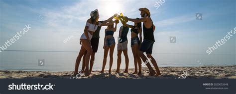 Group Friends Having Fun Beach Stock Photo 2020052648 Shutterstock