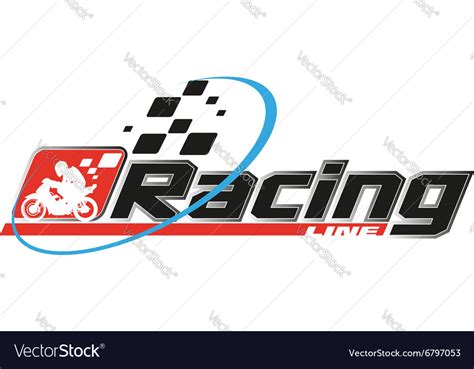 Motor Racing Logo Event Royalty Free Vector Image