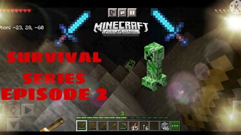 Minecraft Survival Series On Mcpe Episode 2 Youtube