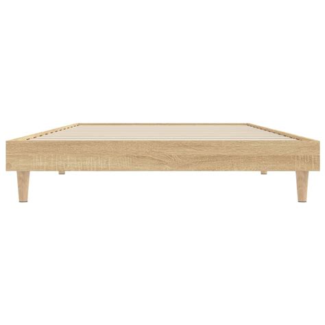 Bed Frame Sonoma Oak 92x187 Cm Single Bed Size Engineered Wood Cozsales