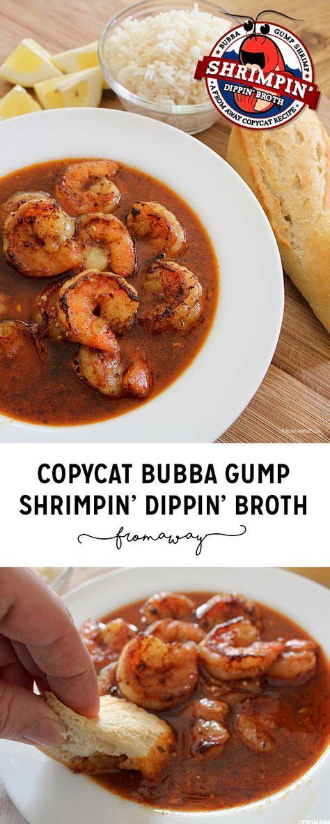 Medium jumbo shrimp, garlic and mushrooms. Bubba Gump Shrimp Company Copycat "Shrimpin' Dippin' Broth ...
