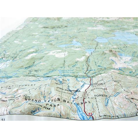 Hubbard Scientific Raised Relief Map Yellowstone National Park