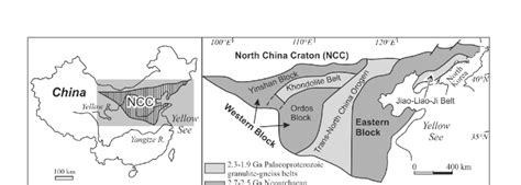 North China Craton Modified After Guo Et Al 2002 Zhao Et Al 2005