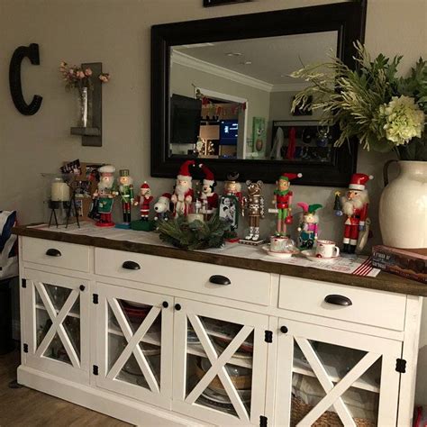 Custom Rustic Farmhouse Buffet | Farmhouse buffet, Buffet table decor