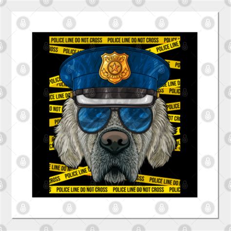Golden Retriever Police Officer Policeman Funny Police Dog Dog