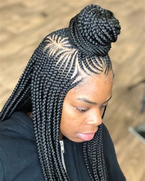 The swirl effect hairstyle at the top of the head oozes character and gives the your style so much. Ghana Braids Styles 2020 You Should Try for Fancy New Look
