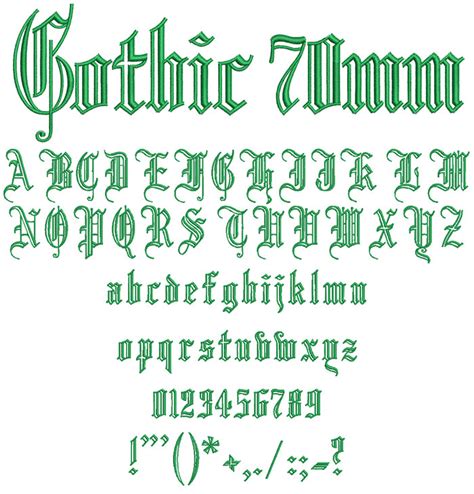 Best Free Gothic Fonts Pehrom