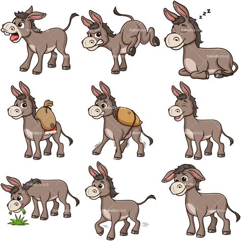Drawing And Illustration Digital Donkey Farm Animal Sublimation Design