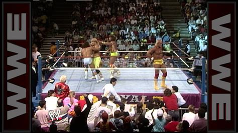 Hulk Hogan And Ultimate Warrior Go Toe To Toe In The Royal Rumble Match Royal Rumble 1990 Youtube