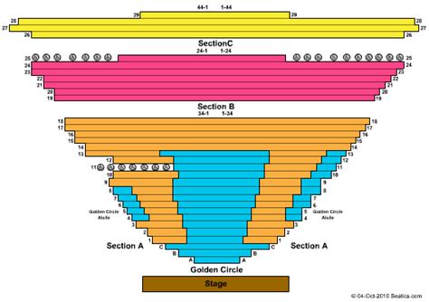 Van Wezel Performing Arts Hall Seating Chart