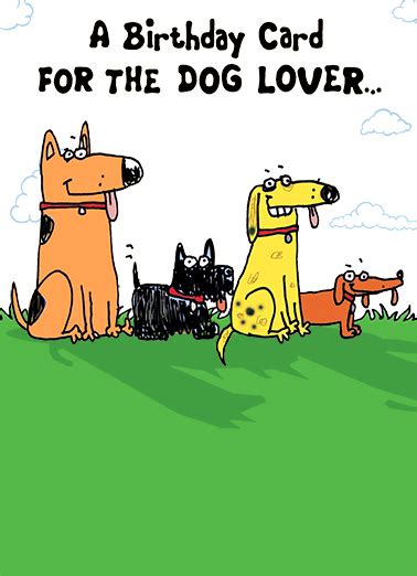 Funny Birthday Card Dog Lover From