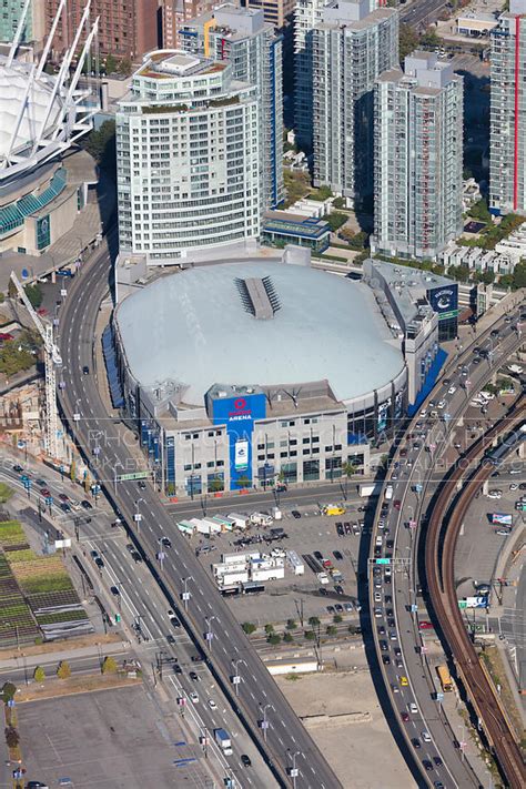 Aerial Photo Rogers Arena Vancouver
