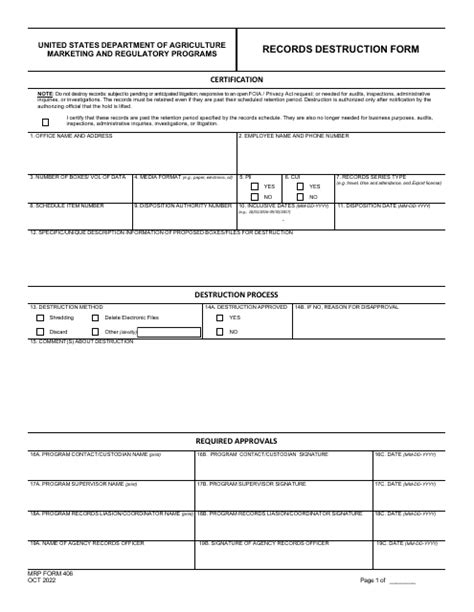 Mrp Form 406 Fill Out Sign Online And Download Fillable Pdf