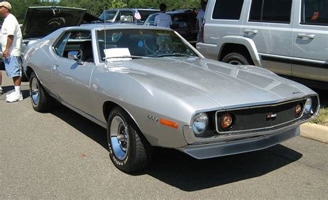 Shows A Silver 1971 Amc Javelin Amx The Performance Model With Flush