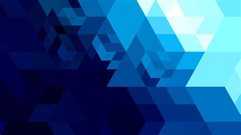 Blue Triangles Geometric Shapes Hd Geometric Wallpapers Hd Wallpapers