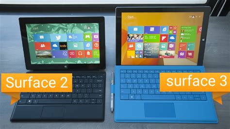Compare Microsoft Surface 2 Microsoft Surface 3 Youtube