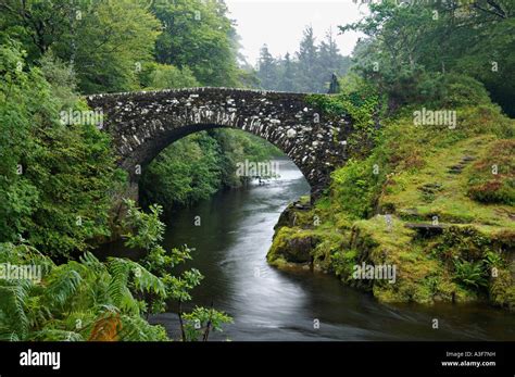 Old Stone Bridge Crossing River Shiel Near Loch Moidart Moidart