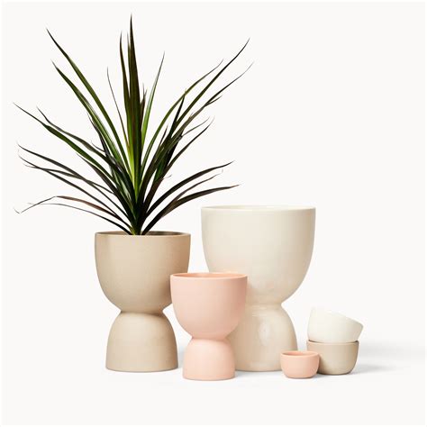 Stoneware Stacked Planters — Franca
