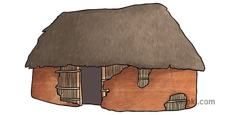 Ancient Mayan House Illustration Twinkl
