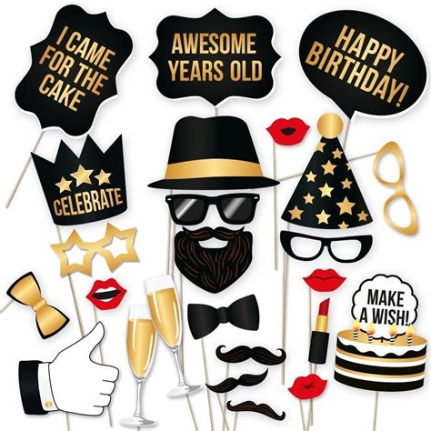 Birthday Photo Booth Props Party Propz Online Party Supply And
