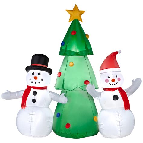 5 out of 5 stars. Airblown Inflatables 6 ft. Gemmy Snowman Family Scene