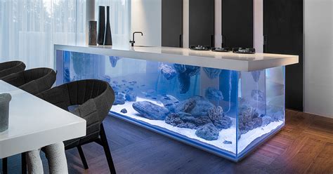 Learn how a backsplash can make a difference in your home's kitchen or bathroom. This Kitchen Island Is Also A Giant Aquarium | Bored Panda