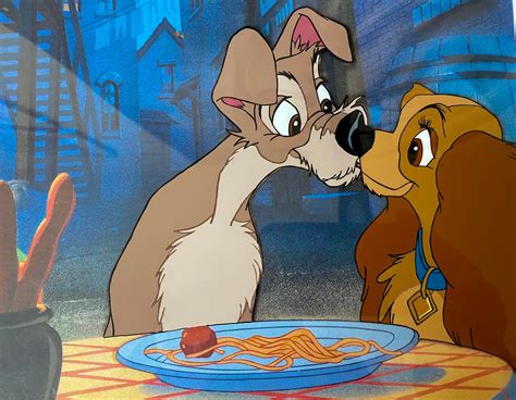 Lady And The Tramp Animation Reproduction Cel Etsy