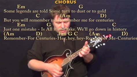 Centuries Fall Out Boy Mandolin Cover Lesson With Chordslyrics Youtube